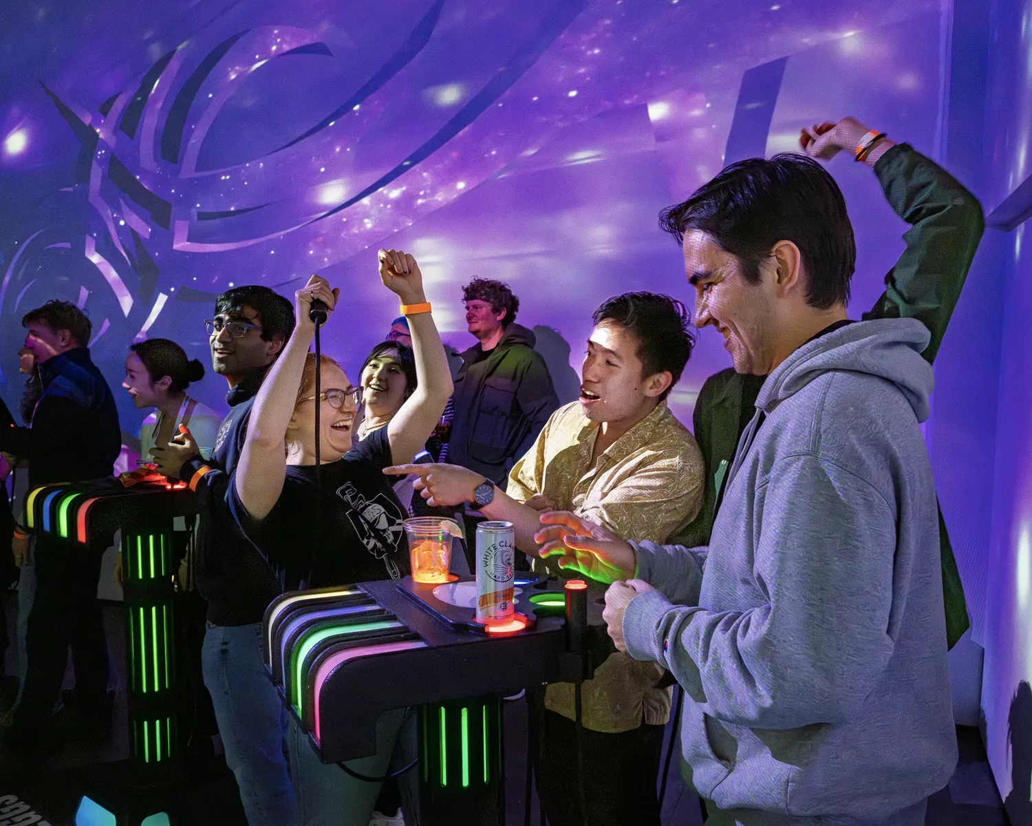 Players celebrating at Game of 1000 Boxes